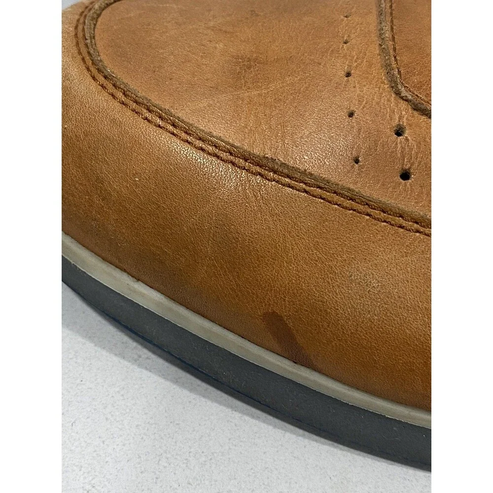 Pikolinos Shoes Mens Size 10.5 EU 44 Brown Leather Perforated Lace Up Sneakers